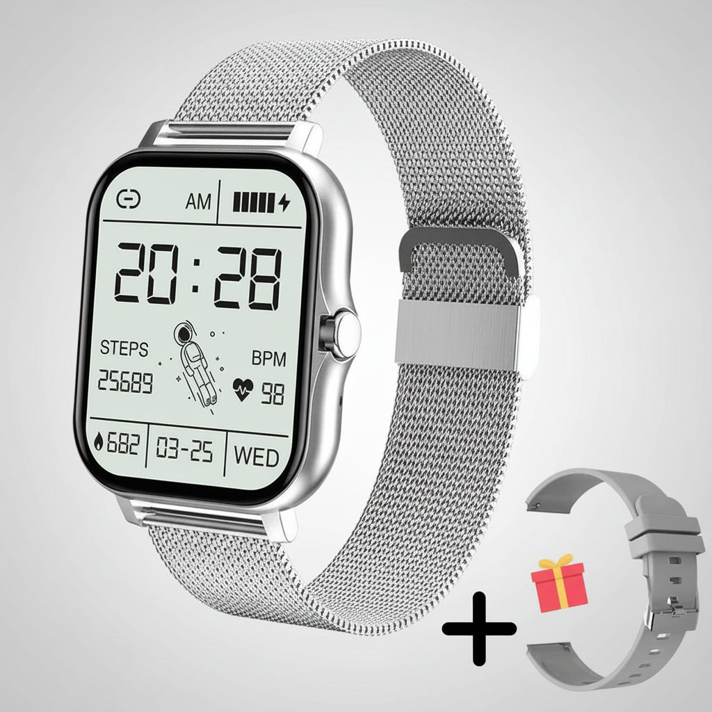 Smartwatch Frauen Mesh Band Gesundheitsmonitoring Uhr - Image 6
