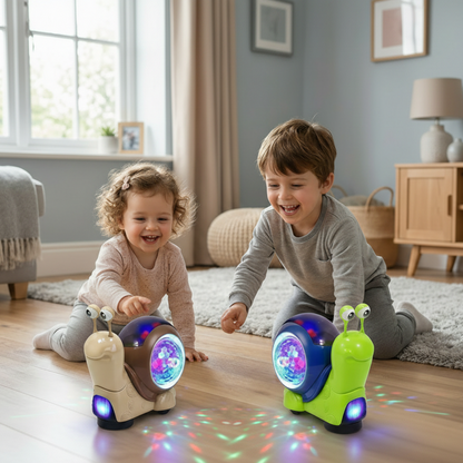 Giocattolo Neonato Lumaca Musicale Luci Gioco Interattivo