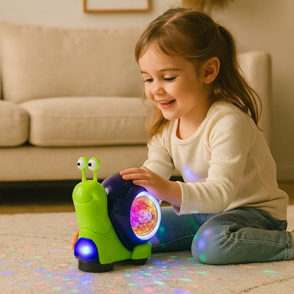 Giocattolo Neonato Lumaca Musicale Luci Gioco Interattivo