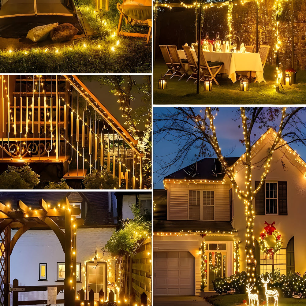 Solar LED Außen Lichterkette Wasserdicht