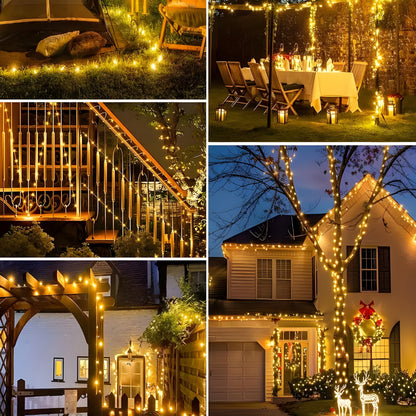 Solar LED Außen Lichterkette Wasserdicht