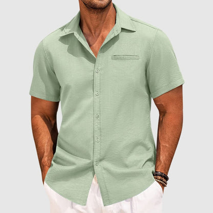 Sommerhemd Kurzarm Lockerer Schnitt Freizeitlook - Image 4