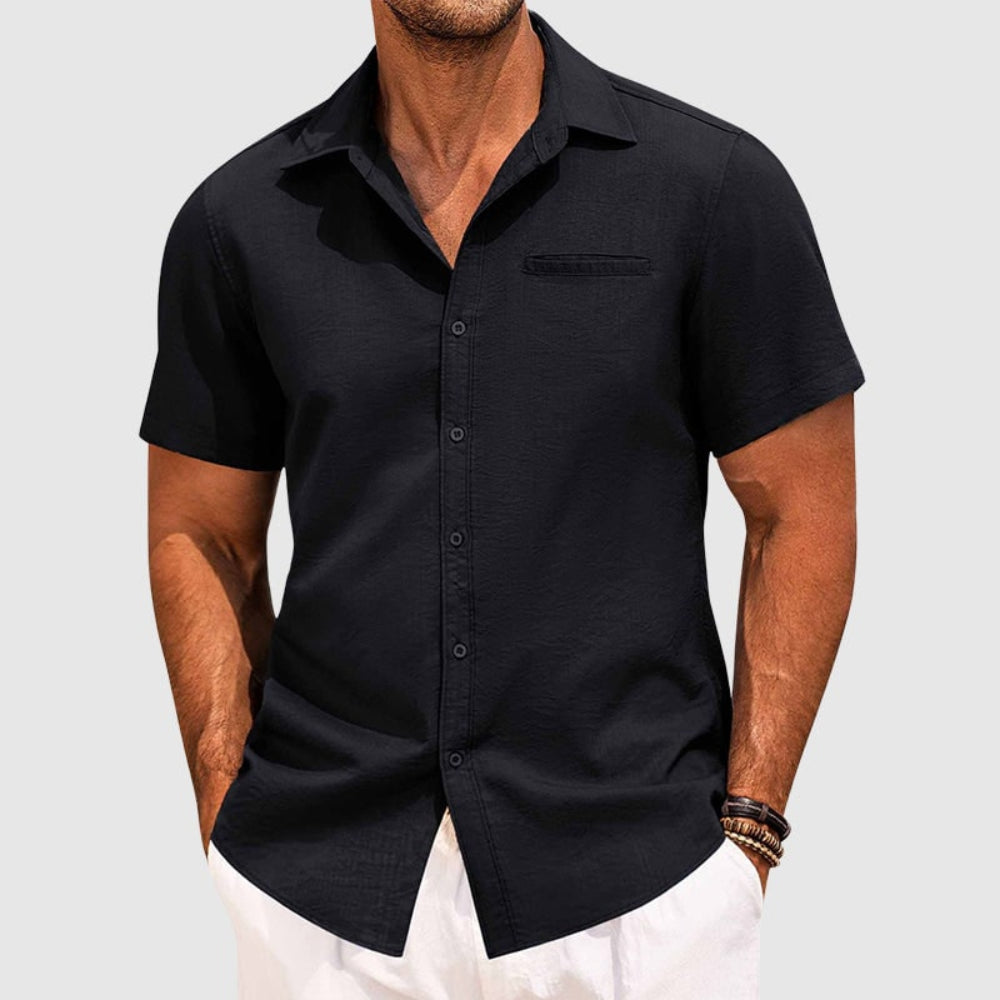 Sommerhemd Kurzarm Lockerer Schnitt Freizeitlook - Image 7