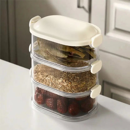 Spice Rack Kitchen Spice Organiser Plastic Storage Box