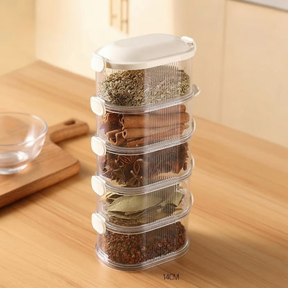 Spice Rack Kitchen Spice Organiser Plastic Storage Box