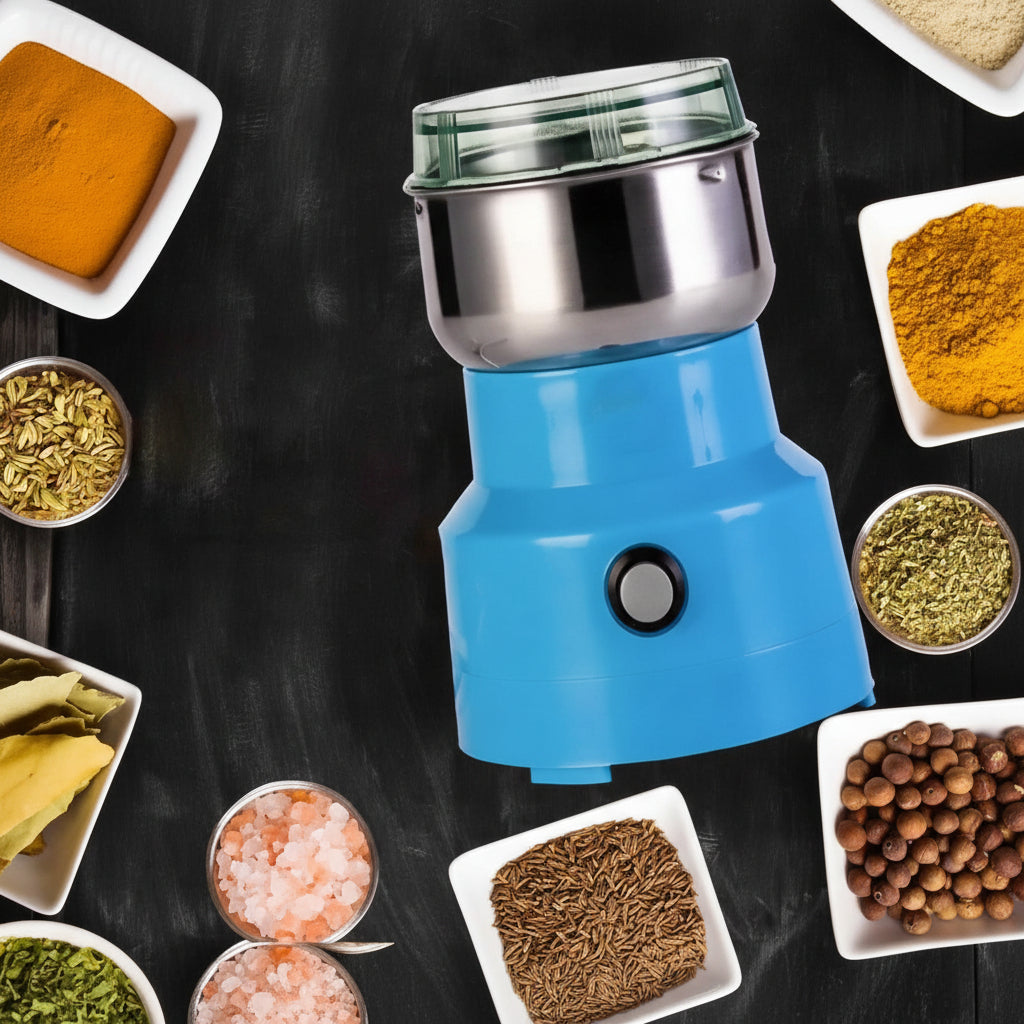 Macinacaffè Elettrico Acciaio Inox Macina Spezie Cereali