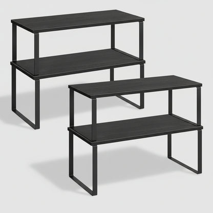 Two-Tier Spice Rack Practical Space-Saving Spice Storage