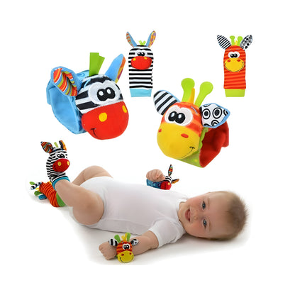 Baby Rasselsocken Buntes Plüsch Spielzeug