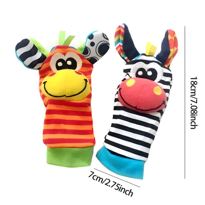 Baby Rasselsocken Buntes Plüsch Spielzeug