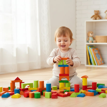 Steckbausteine Lernspielzeug Kreativ Bausteinset - Image 2