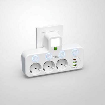 Steckdosenleiste Adapter Mehrfachdose Anschluss - Image 1