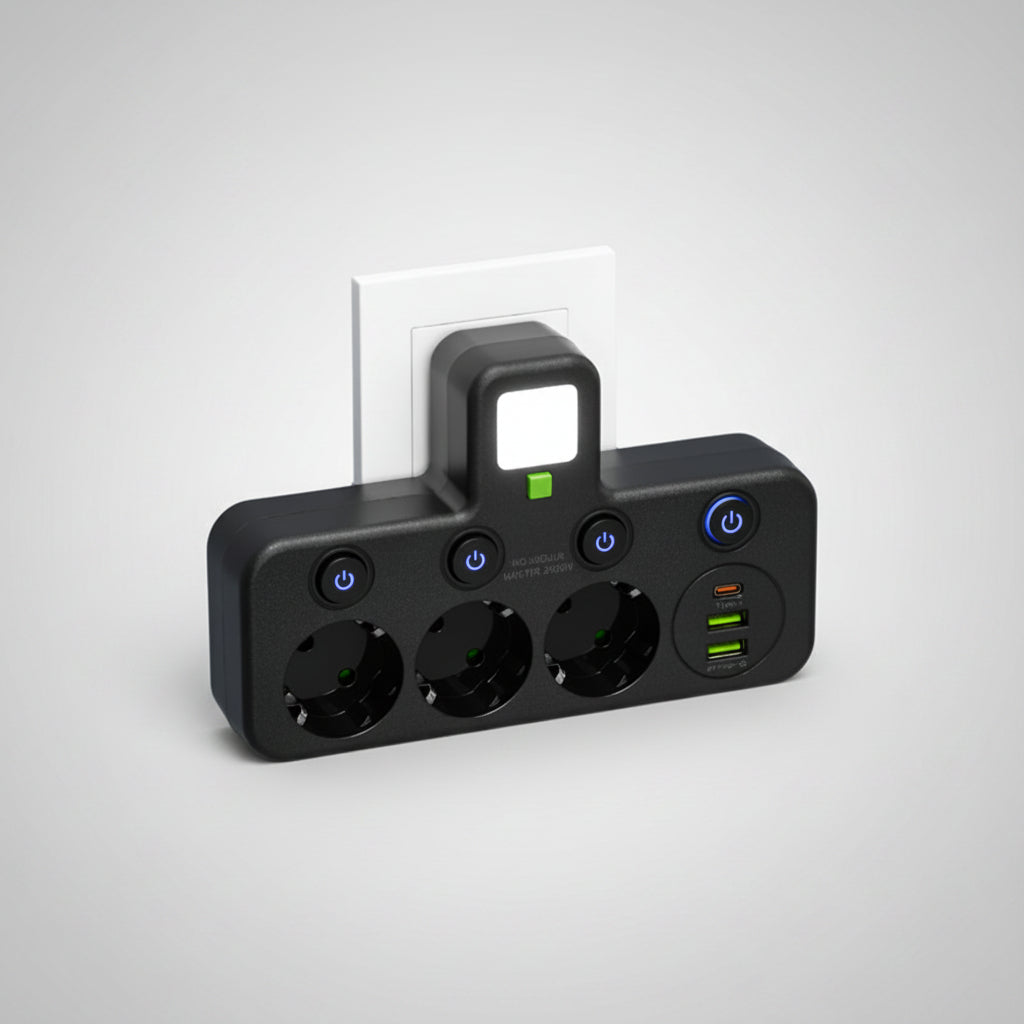 Steckdosenleiste Adapter Mehrfachdose Anschluss - Image 6