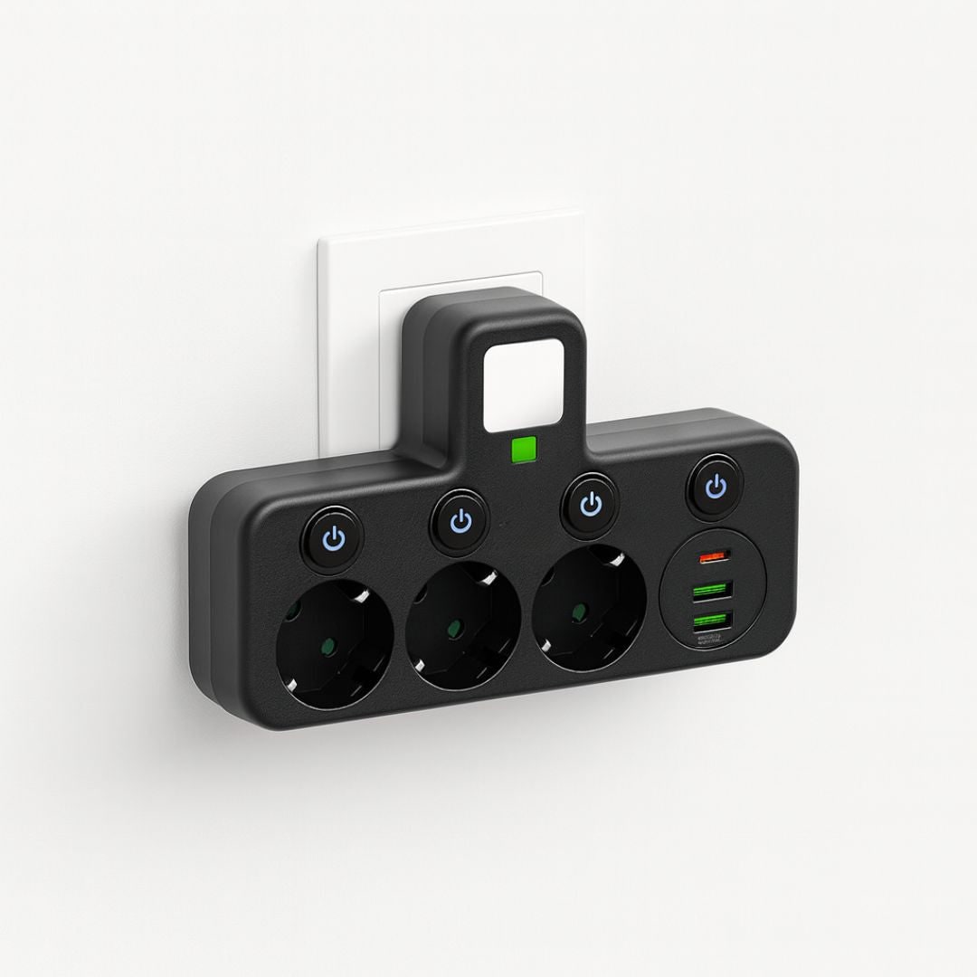 Steckdosenleiste Adapter Stromverteiler USB - Image 1