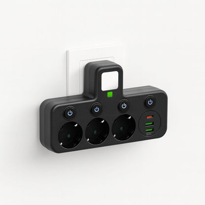 Steckdosenleiste Adapter Stromverteiler USB - Image 1