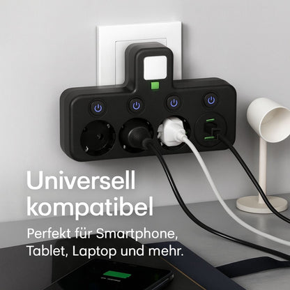 Steckdosenleiste Adapter Stromverteiler USB - Image 2