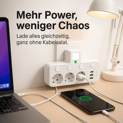 Steckdosenleiste Adapter Stromverteiler USB - Image 4