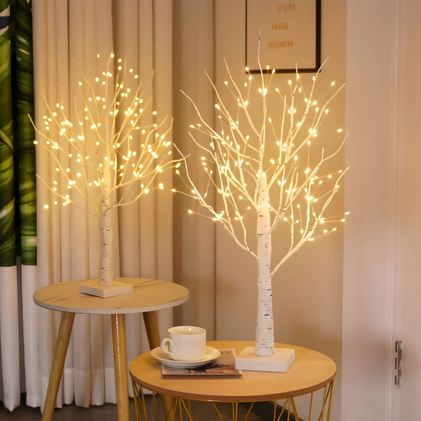LED Deko Baum Lampe warmweiß für Wohnzimmer