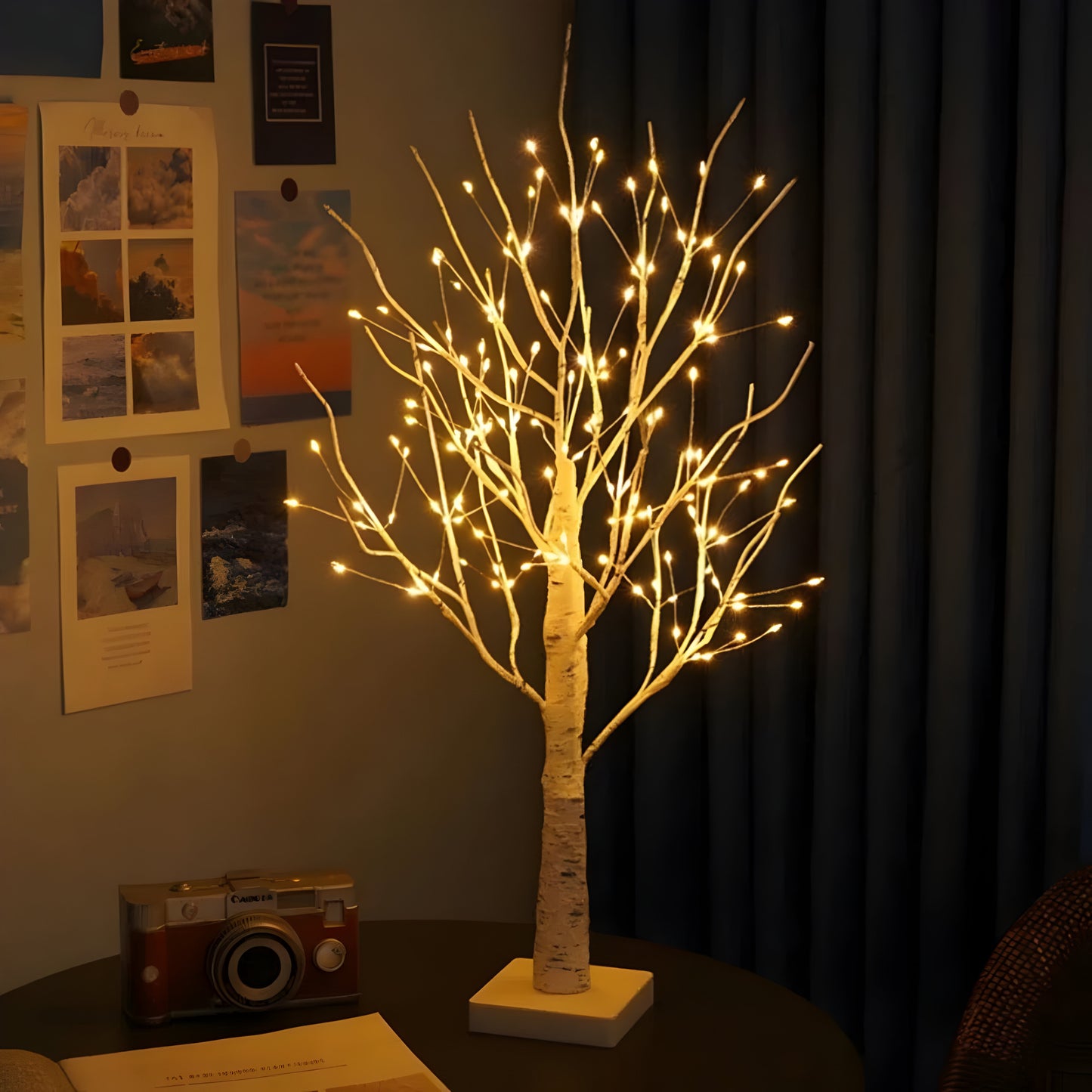 LED Deko Baum Lampe warmweiß für Wohnzimmer