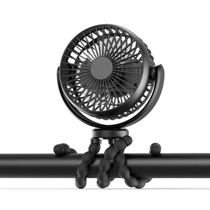 Ventilatore USB Clip Portatile Ricaricabile Passeggino