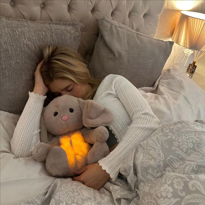 Plush Toy Bunny Breathing Function Soft Cuddly Toy Kids