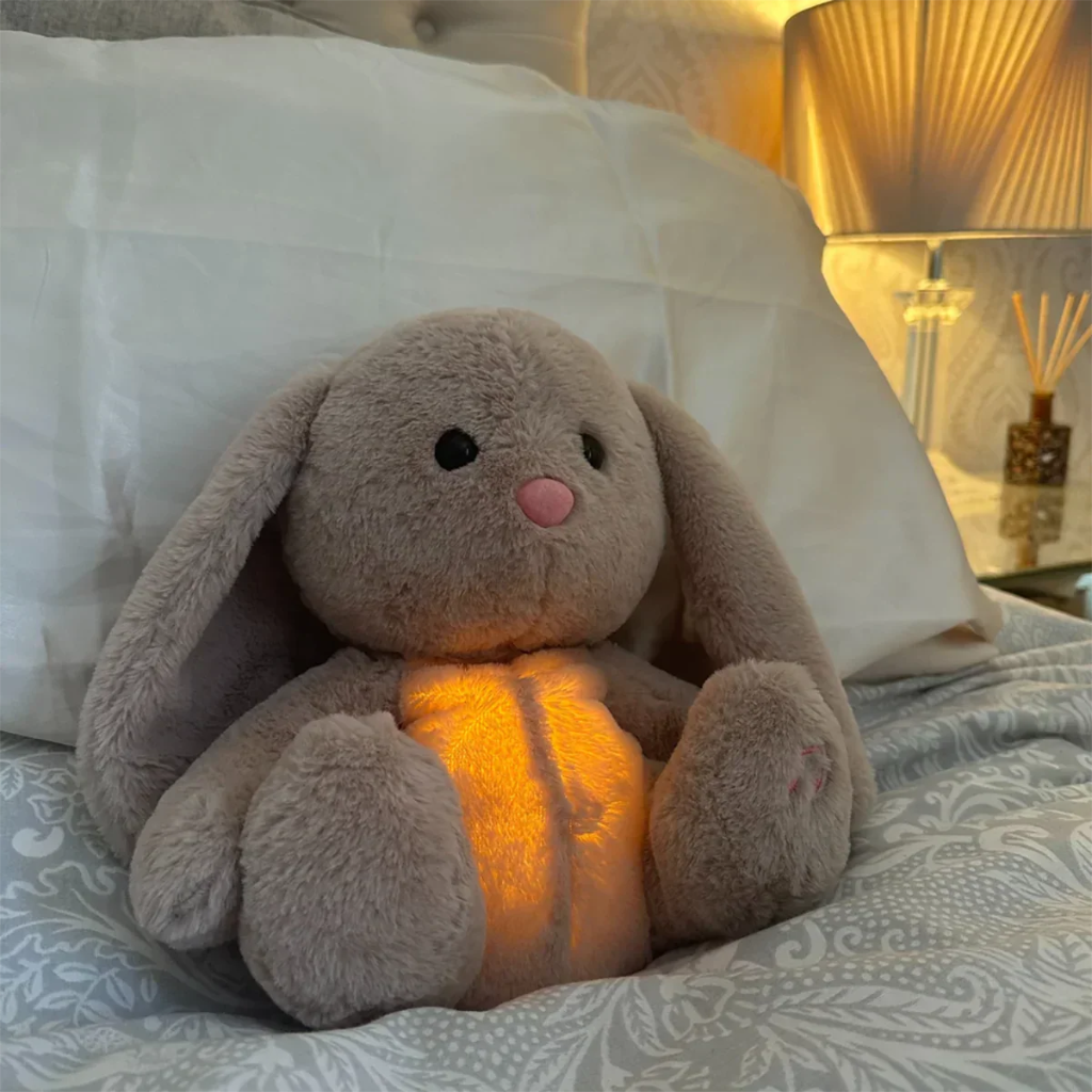 Plush Toy Bunny Breathing Function Soft Cuddly Toy Kids