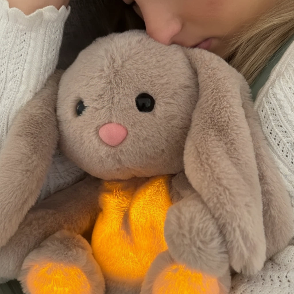 Plush Toy Bunny Breathing Function Soft Cuddly Toy Kids