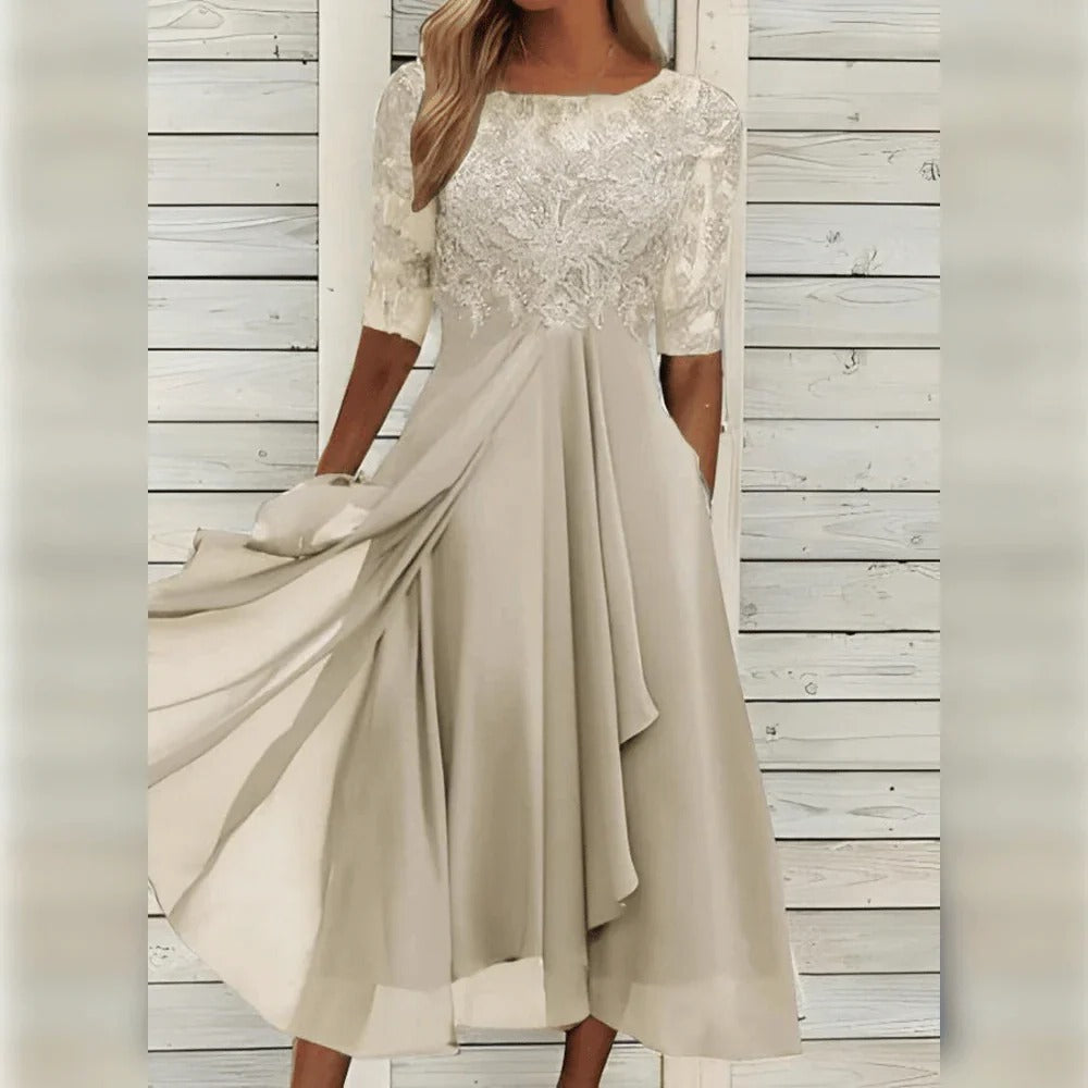 Vestido Verano Ligero Elegante Días Calurosos Mujer