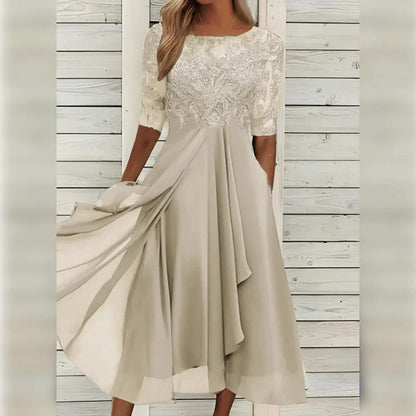 Vestido Verano Ligero Elegante Días Calurosos Mujer