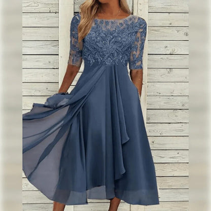 Vestido Verano Ligero Elegante Días Calurosos Mujer