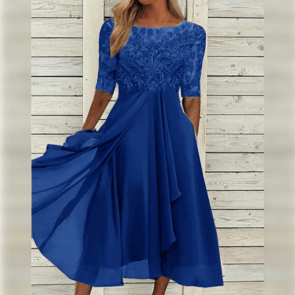 Vestido Verano Ligero Elegante Días Calurosos Mujer