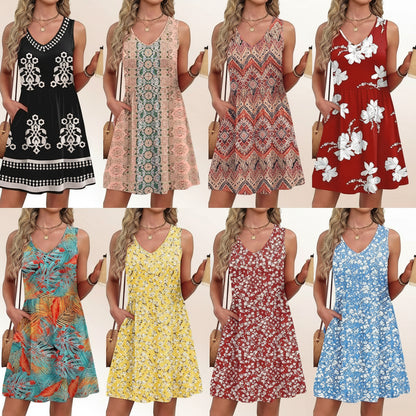 Abito Estivo Donna Floreale Leggero Spiaggia
