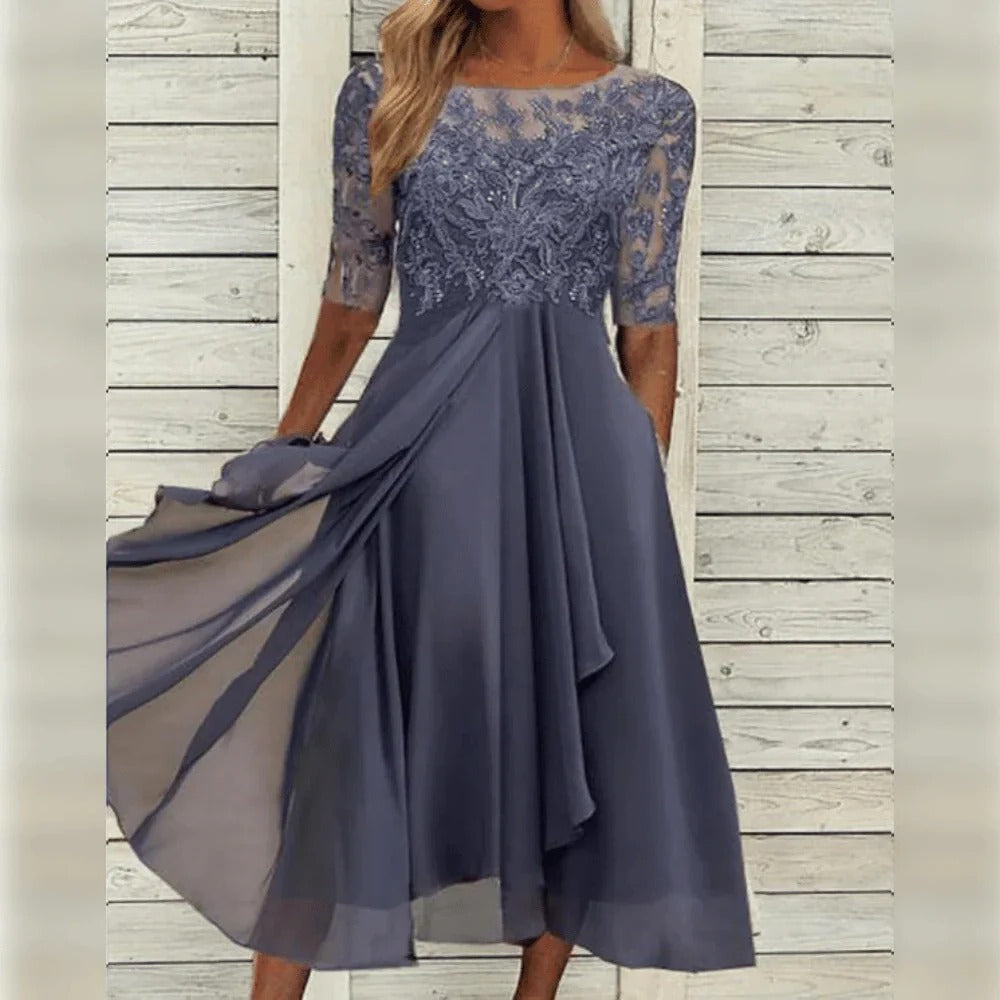 Vestido Verano Ligero Elegante Días Calurosos Mujer