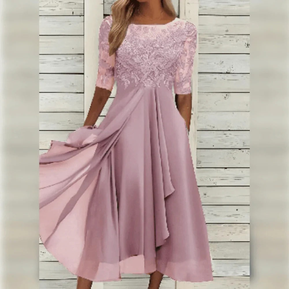 Vestido Verano Ligero Elegante Días Calurosos Mujer