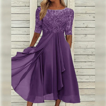 Vestido Verano Ligero Elegante Días Calurosos Mujer