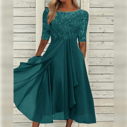 Vestido Verano Ligero Elegante Días Calurosos Mujer