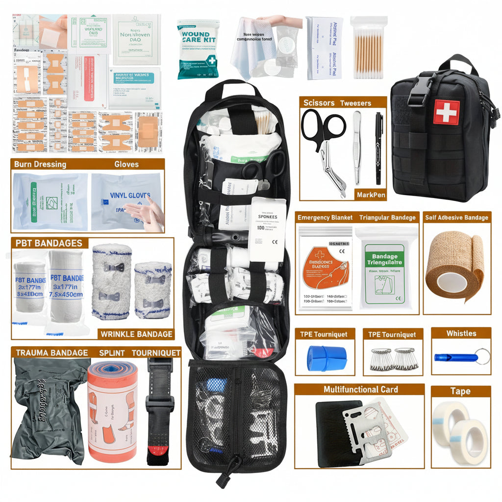 Trousse de premiers secours kit d'urgence portable survie voyage outdoor