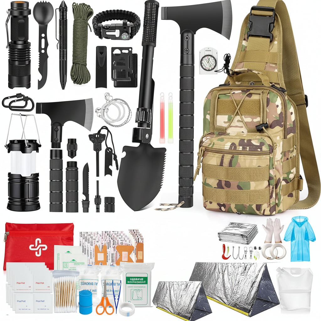 Kit de survie équipement d'urgence ensemble compact