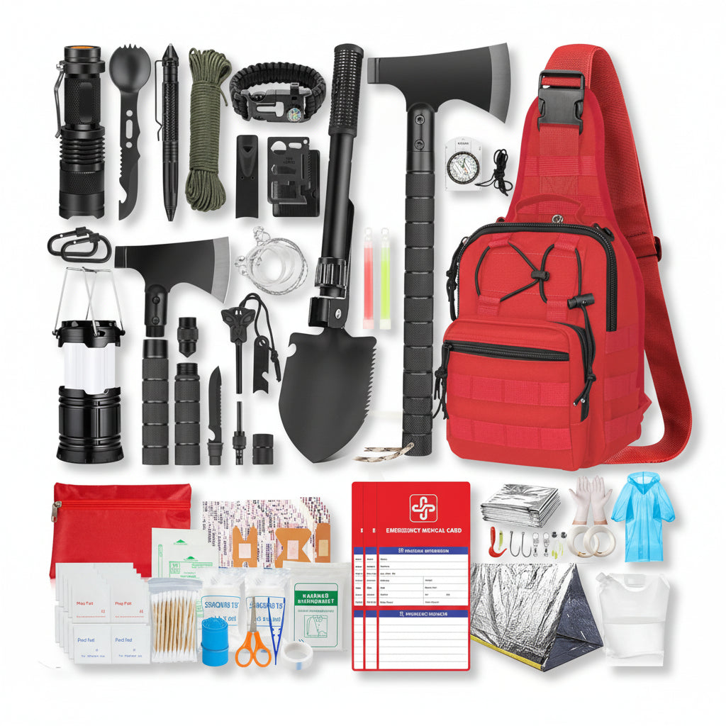 Kit de survie équipement d'urgence ensemble compact