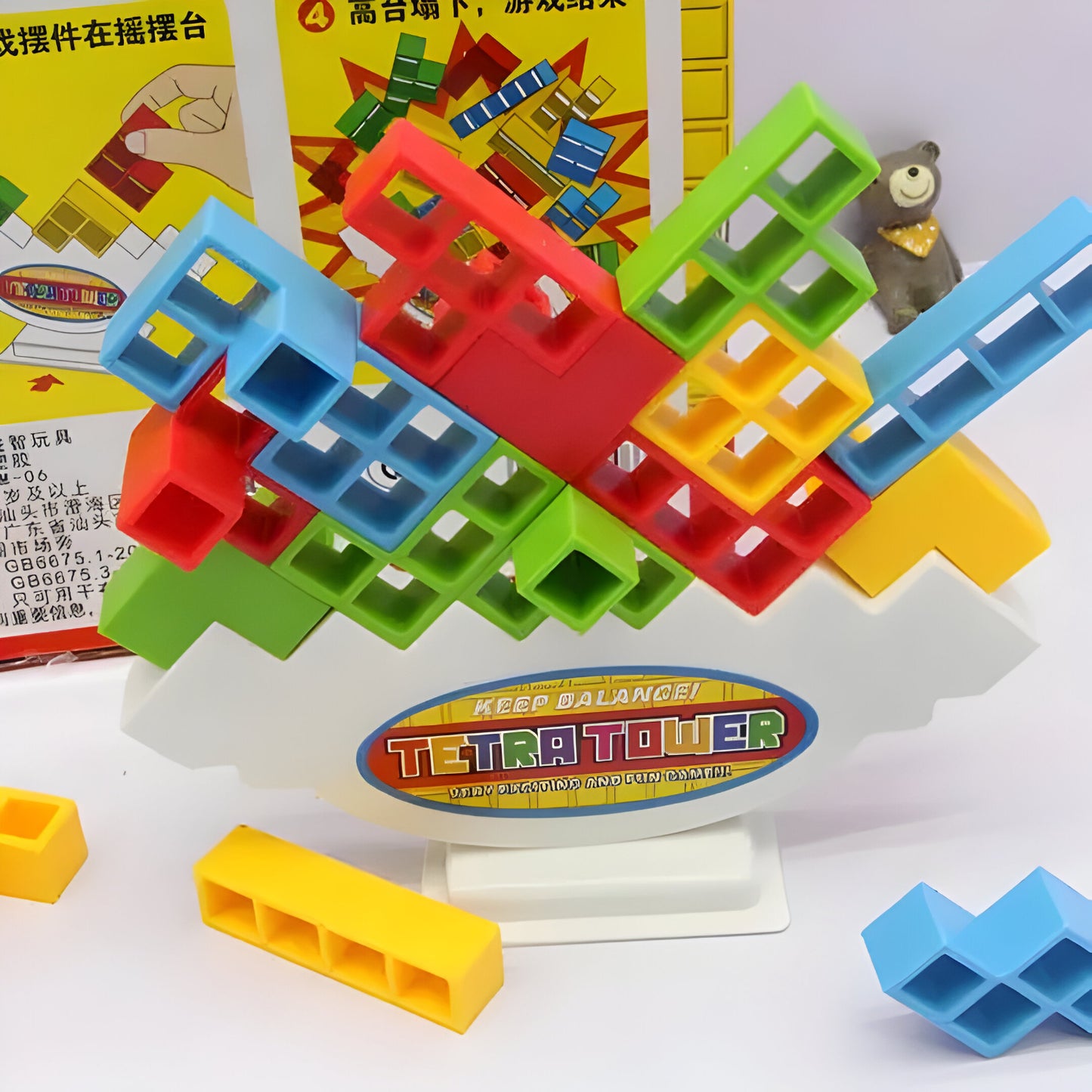 Toy Building Blocks Balance Tower Game