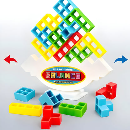 Toy Building Blocks Balance Tower Game