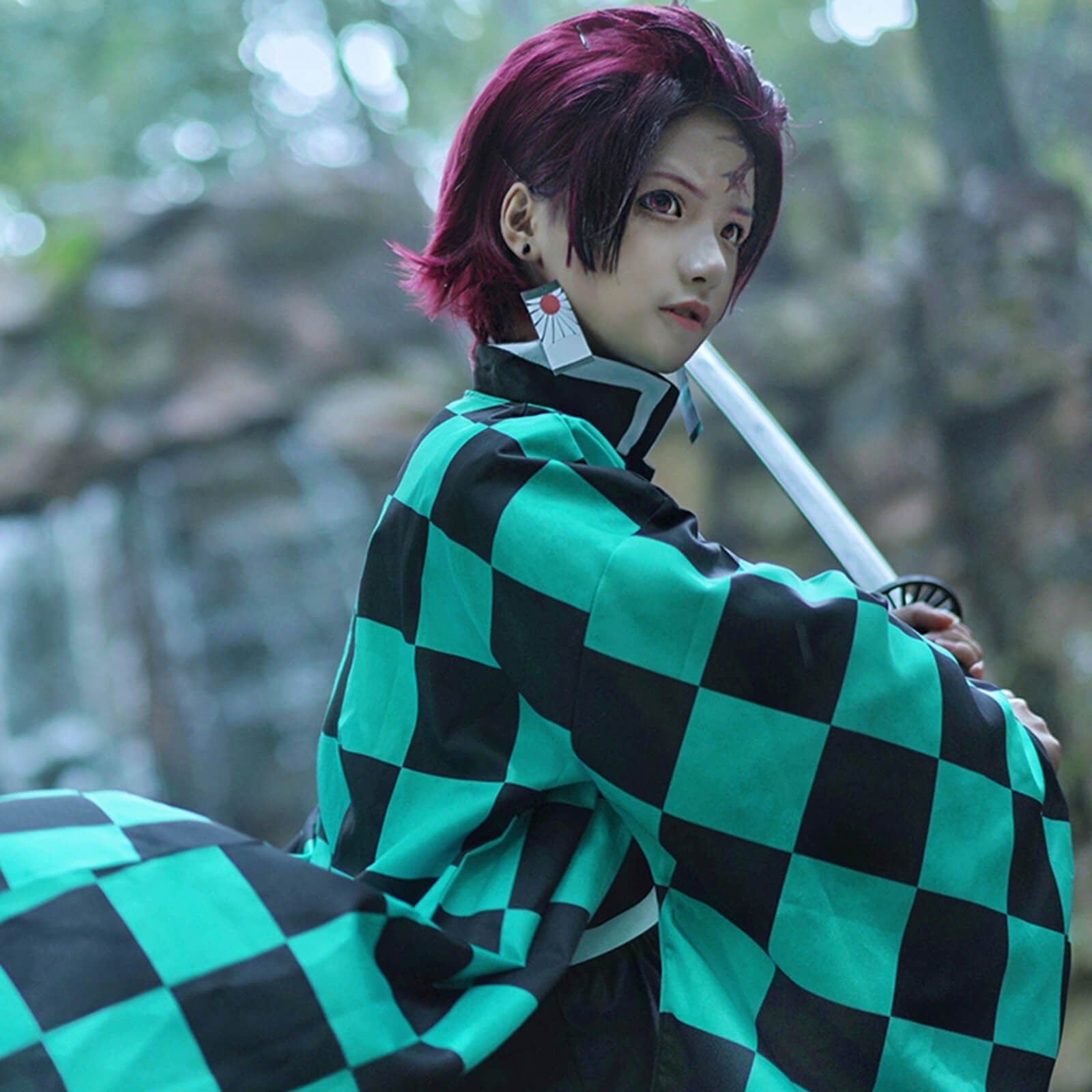 Tanjiro Kostüm Cosplay Kostüm Anime Kostüm Halloween Kostüm Cosplay Fans - Image 1