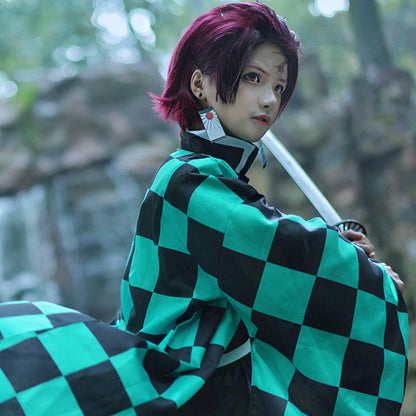 Tanjiro Kostüm Cosplay Kostüm Anime Kostüm Halloween Kostüm Cosplay Fans - Image 1