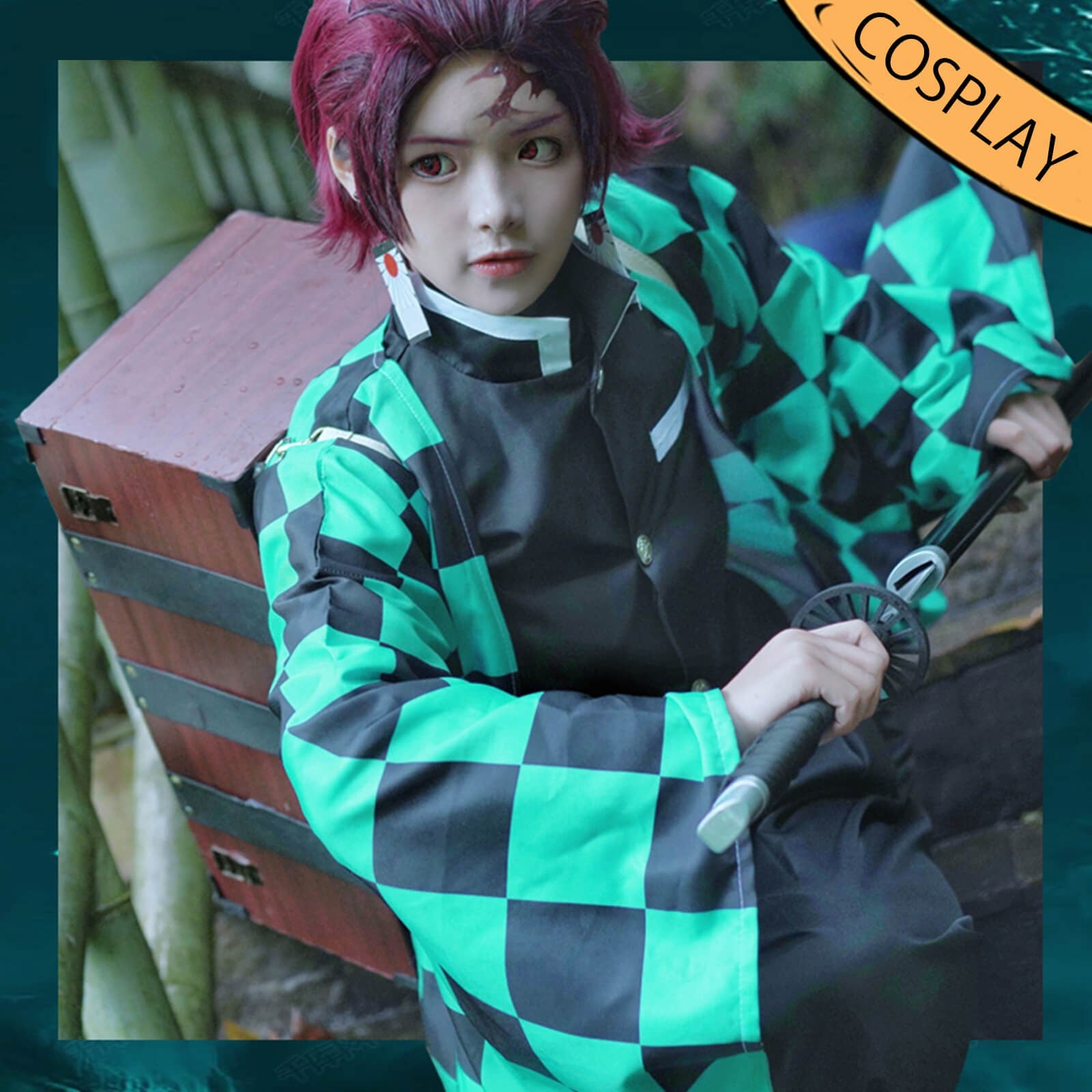 Tanjiro Kostüm Cosplay Kostüm Anime Kostüm Halloween Kostüm Cosplay Fans - Image 2