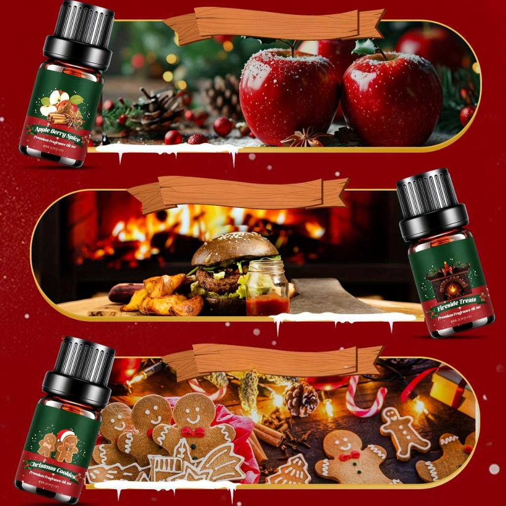 Ätherische Öle Set Geschenk Weihnachten Aromatherapie Duftöle