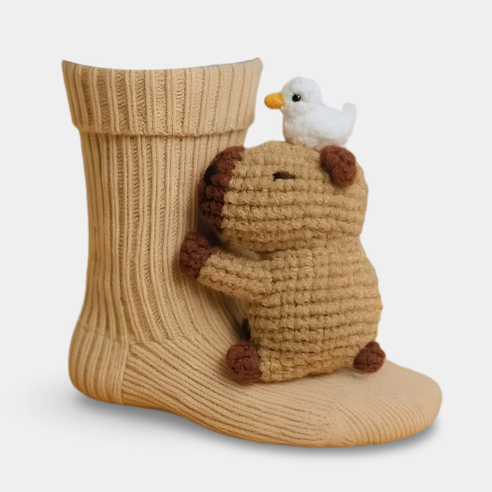 Kinder Socken Tiermotiv Haussocken Tierdesign Geschenkidee