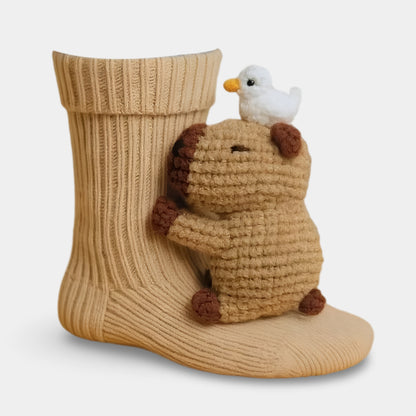 Kinder Socken Tiermotiv Haussocken Tierdesign Geschenkidee