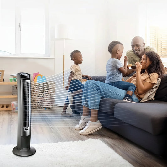 Tower Fan Cooling Quiet Pedestal Fan Modern