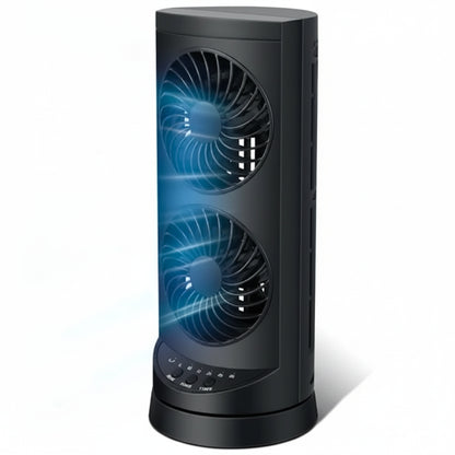 Tower Fan Cooling Black Pedestal Fan Modern