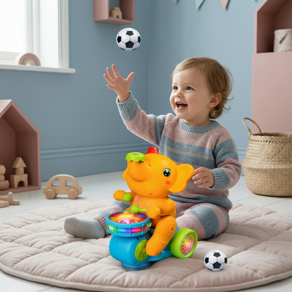 Flying Toy Ball LED Sensor Elephant Kids Flying Toy