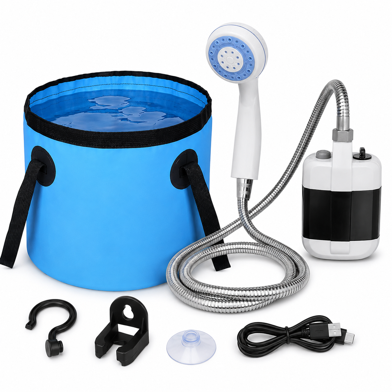 Tragbare Dusche Campingdusche Tragbare Faltbar Tragbar Outdoor Garten - Image 3